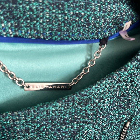 NWOT Elie Tahari Jacket with Moto Style Zipper Size S - Picture 2 of 4